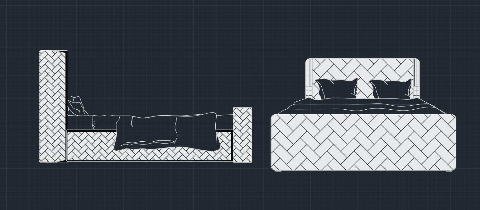 Bed isometric