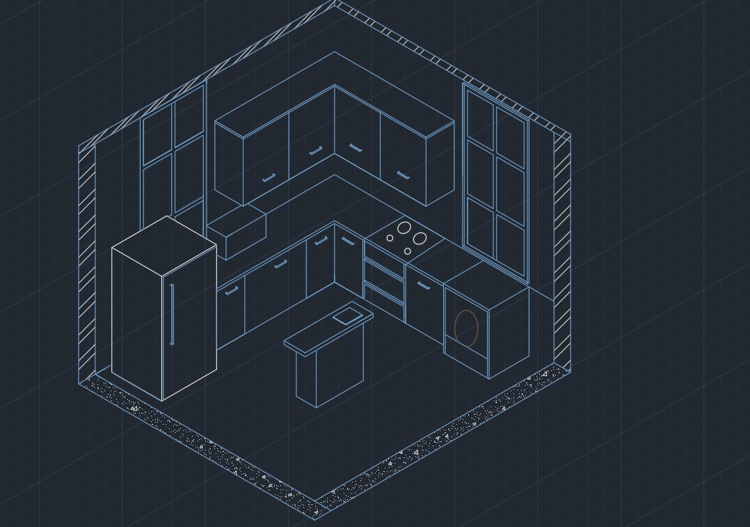 Kitchen isometric alt