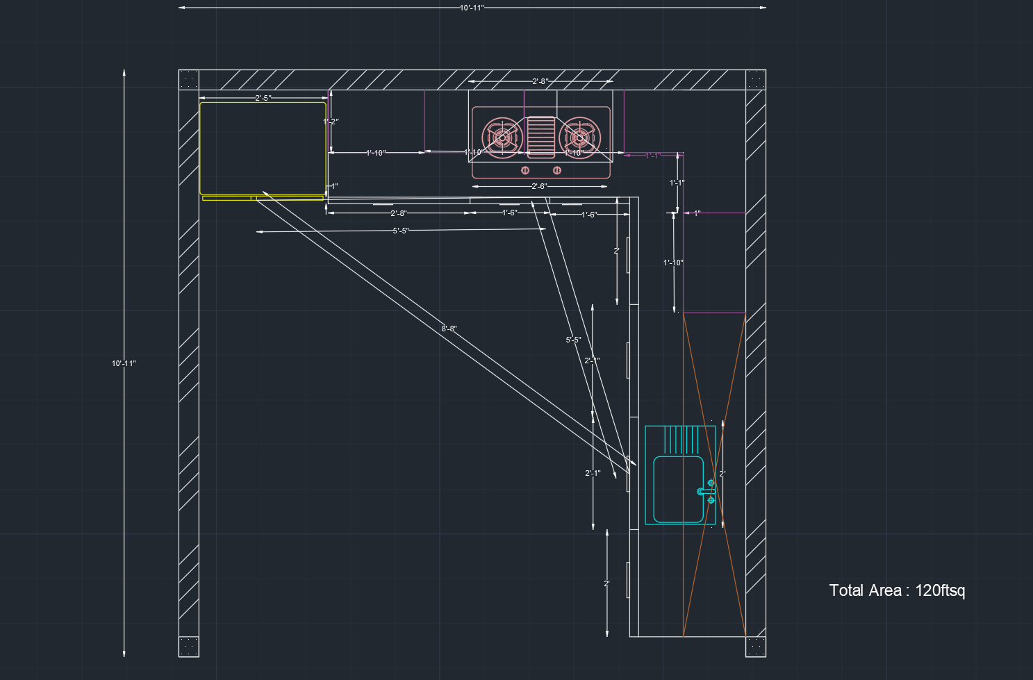 Kitchen floor plan