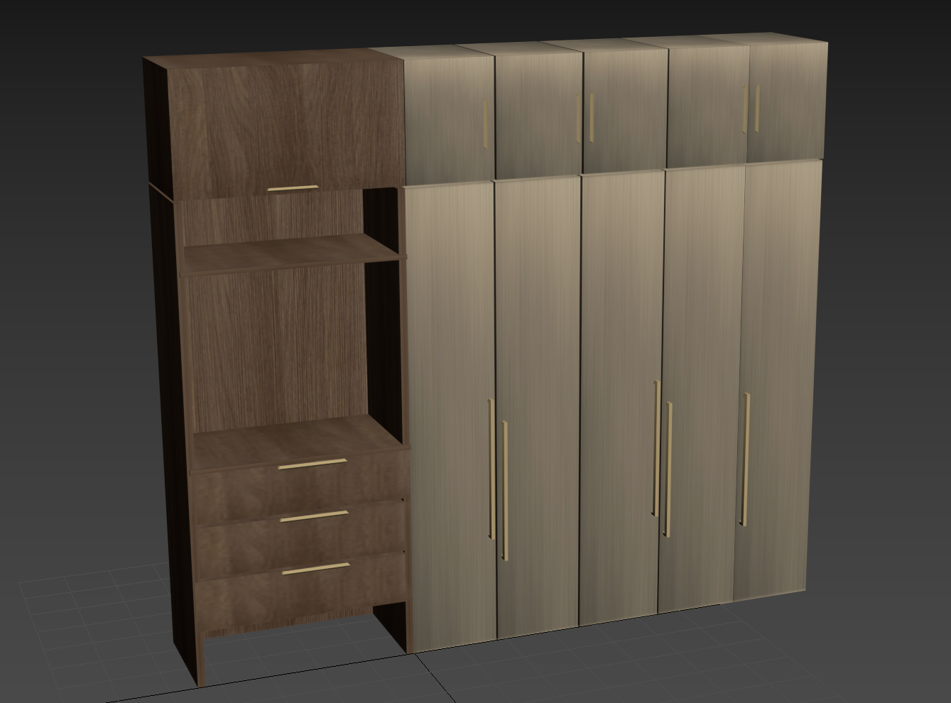Wardrobe unit 3ds Max