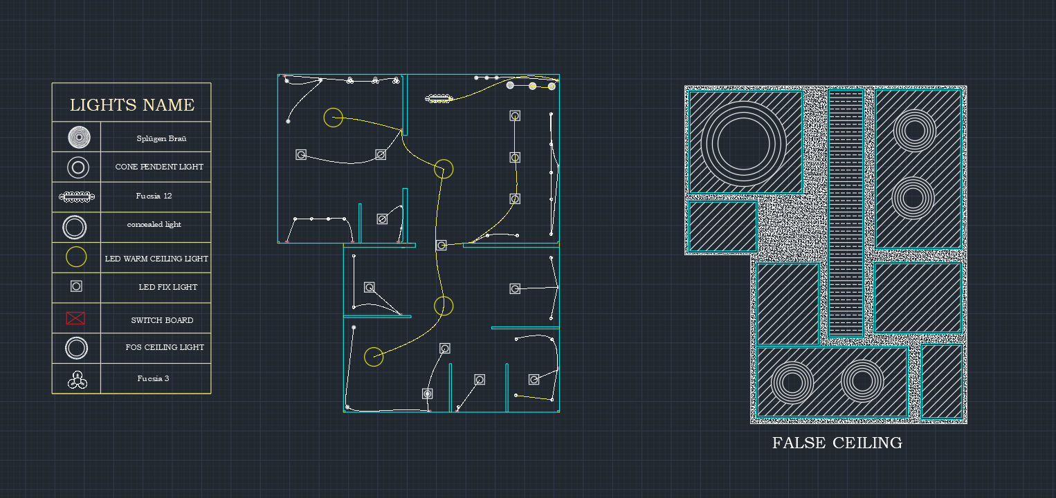 Showroom electrical ceiling