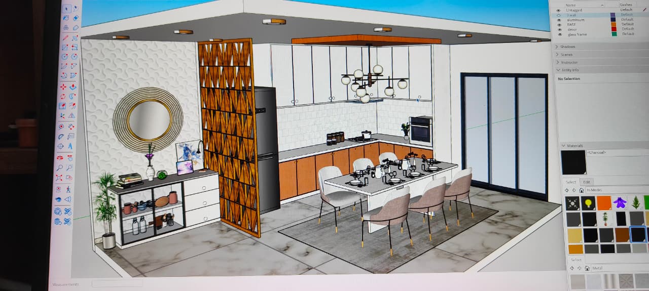 SketchUp kitchen model